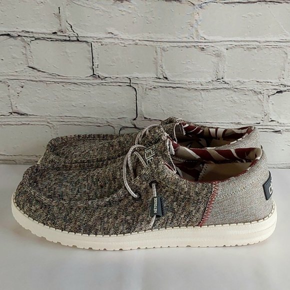 HEY DUDE \'WALLY SOX FUNK\' COMFORT & STRETCH MOCCASIN SHOES ADULT SIZE 10 main image 5